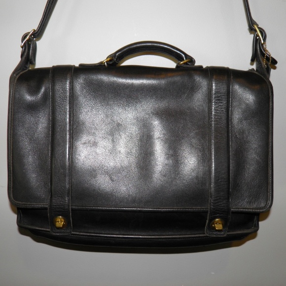 Coach Other - COACH Essex 5274 Black Leather Briefcase